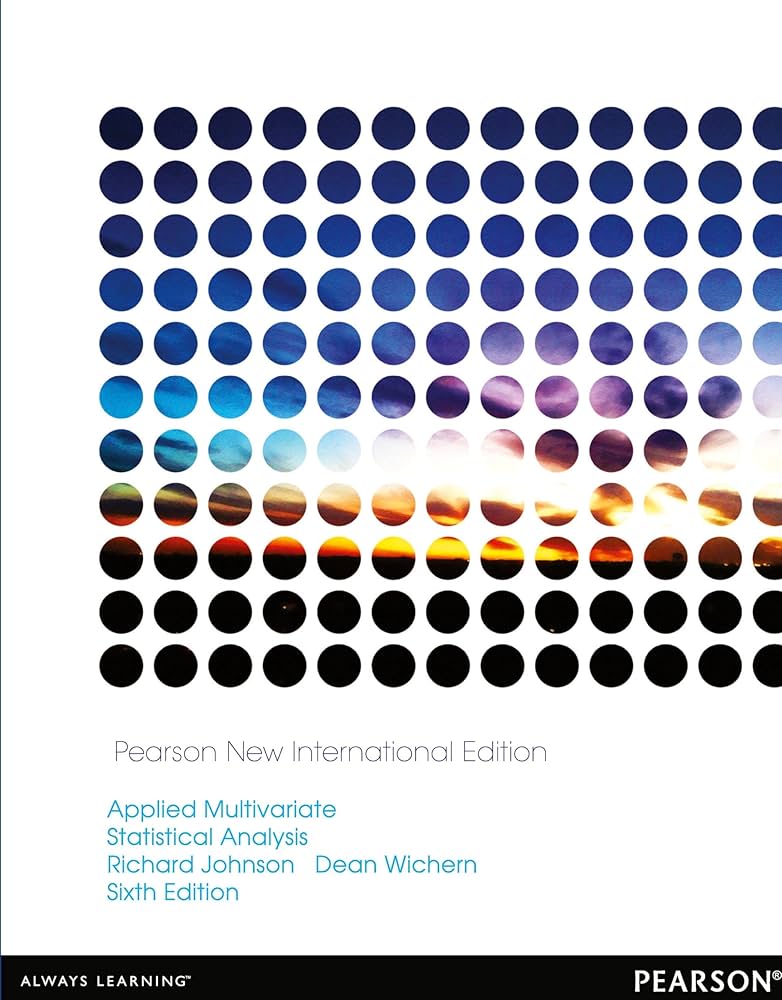 Applied Multivariate Statistical Analysis: Pearson New